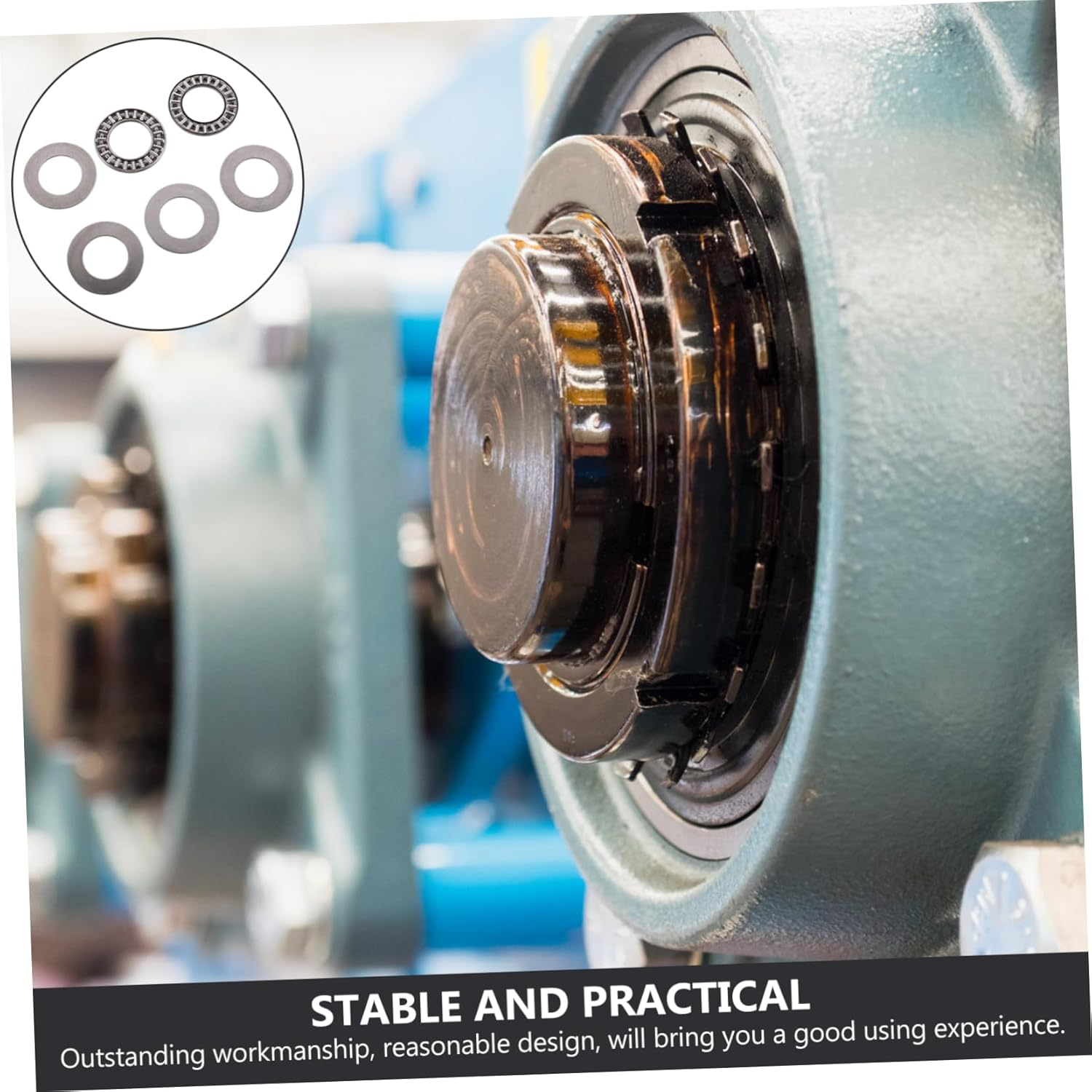 Mobestech 2Sets High Load Opening Thrust Needle Roller Bearings Axial Flat Replacement Parts image number 3