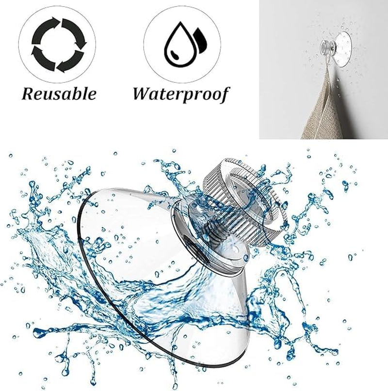 12PCS Suckers, 32Mm Transparent PVC with Screws and Nuts round Thread,Klhcduo Strong Thickening Suckers, for Windows, Bathrooms, Glass Walls, Car Shade image number 1