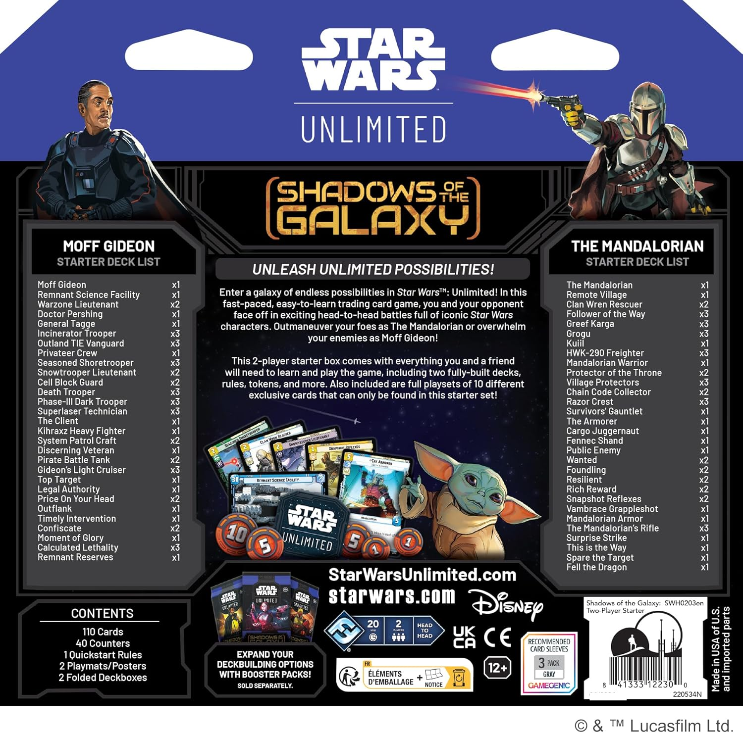 Fantasy Flight Games | Star Wars: Unlimited | TCG Shadows of the Galaxy Two Player Starter - Fast Trading Card Game for Kids and Adults, Ages 12+, 2+ Players, 20 Minutes, English image number 5