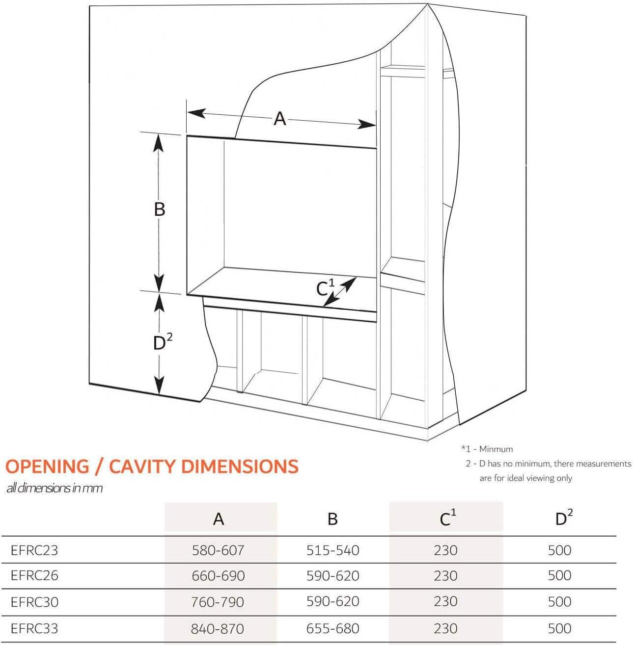 Modaliving Primo 26-Inch 2000W Electric Fireplace Insert for Cozy Ambience