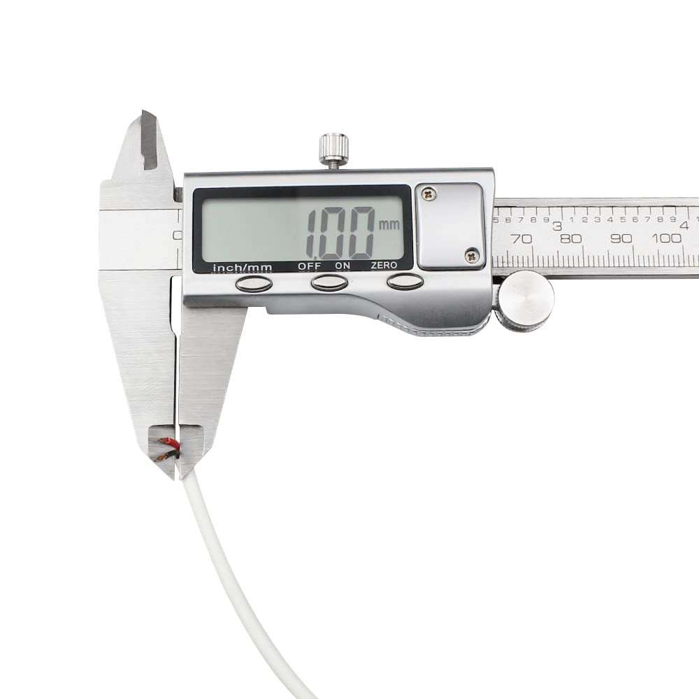 10 Meter 24AWG White Electrical Wire, Outer Diameter 3MM, 2 Core round PVC Mains Electrical Cable Twin Flexible Copper Cable, Wear-Resistant, Oxidation Resistance for Installing Low-Power Appliances image number 1