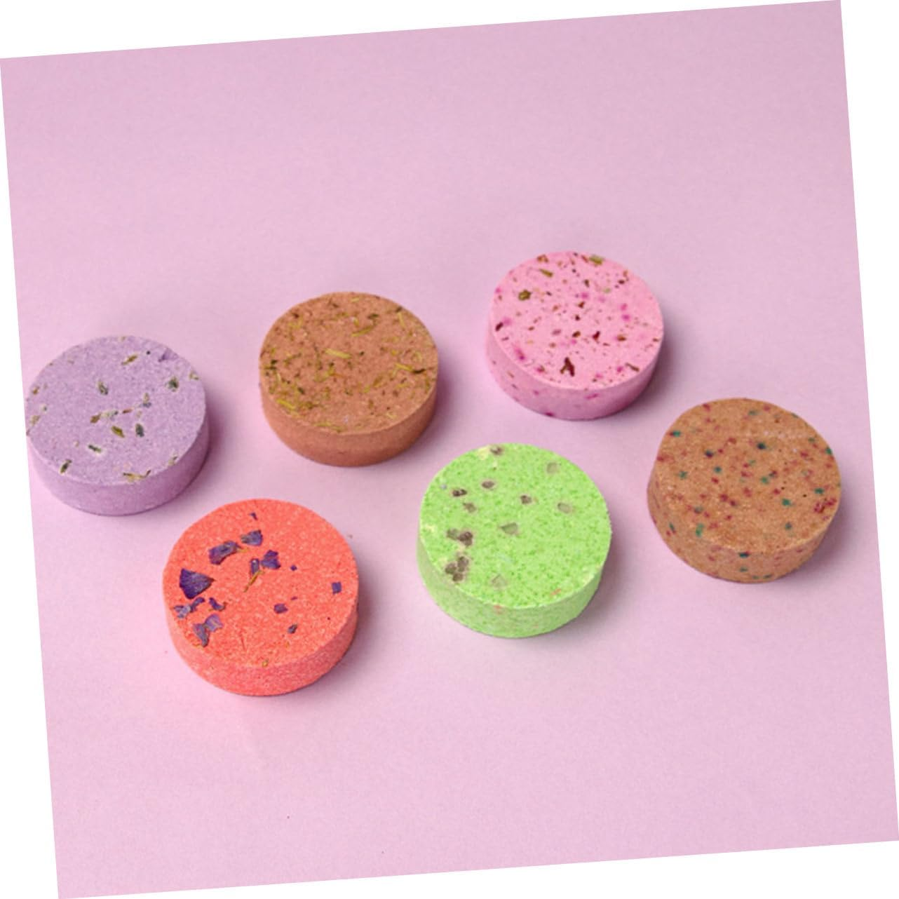 BIUDECO 6 Pcs Bath Aroma Salt Tablets Natural Aromatherapy Shower for Women Skin Softening and Whitening image number 6