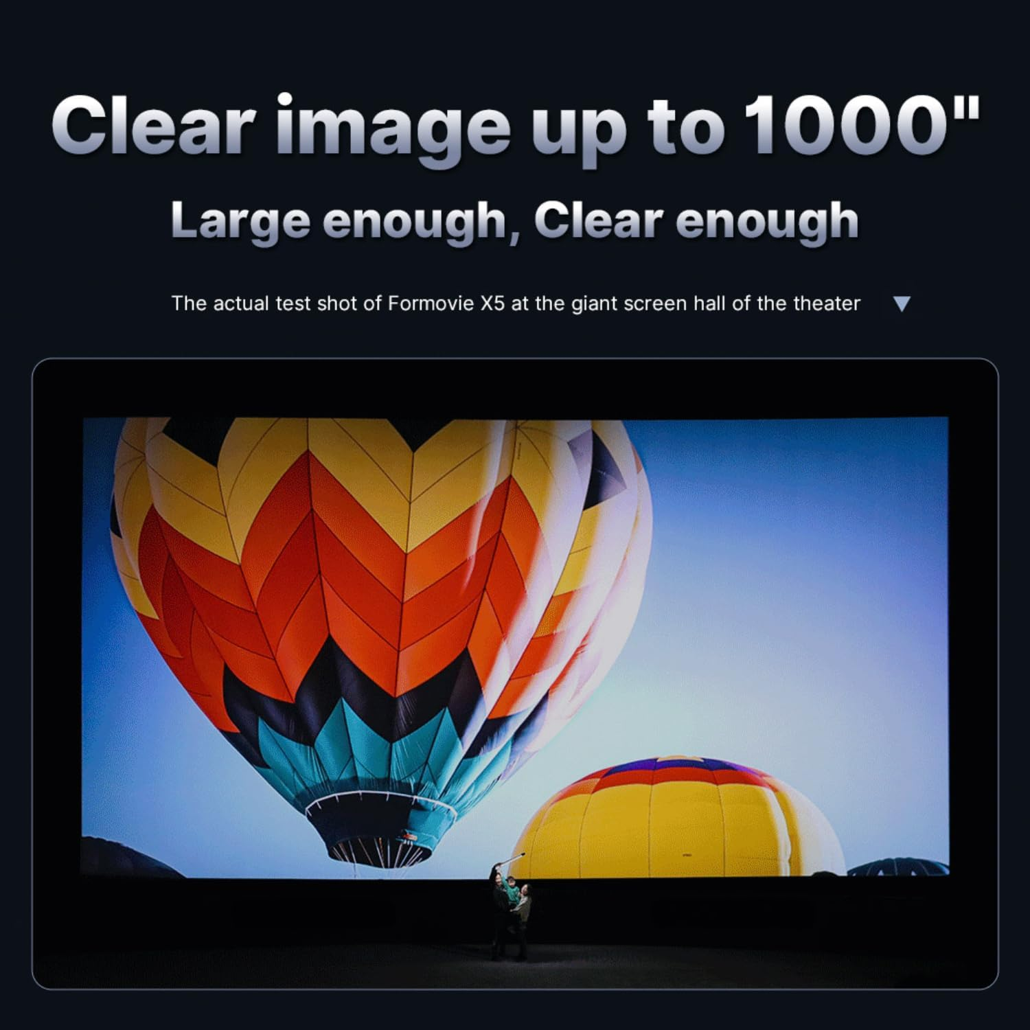 Formovie X5 Laser Projector 4K, 2450 CVIA Lumens, up to 1000&rdquo;, ALPD Tech, 4K UHD Home Theater Cinema Smart Projector, HDR10+, with Wifi Bluetooth, 2X12W+6W Dolby Audio [Only Chin. Eng. Supported] image number 6