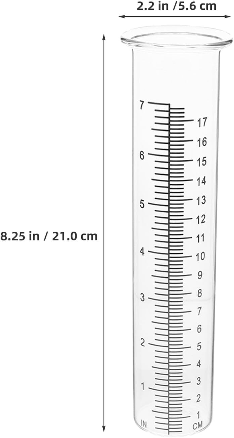 Outanaya 3Pcs Freeze Resistant Plastic Rain Gauge Tubes with Clear Numbers Accurate Outdoor Rain for Garden Lawn Deck Weatherproof Measurement Tool for Use image number 6