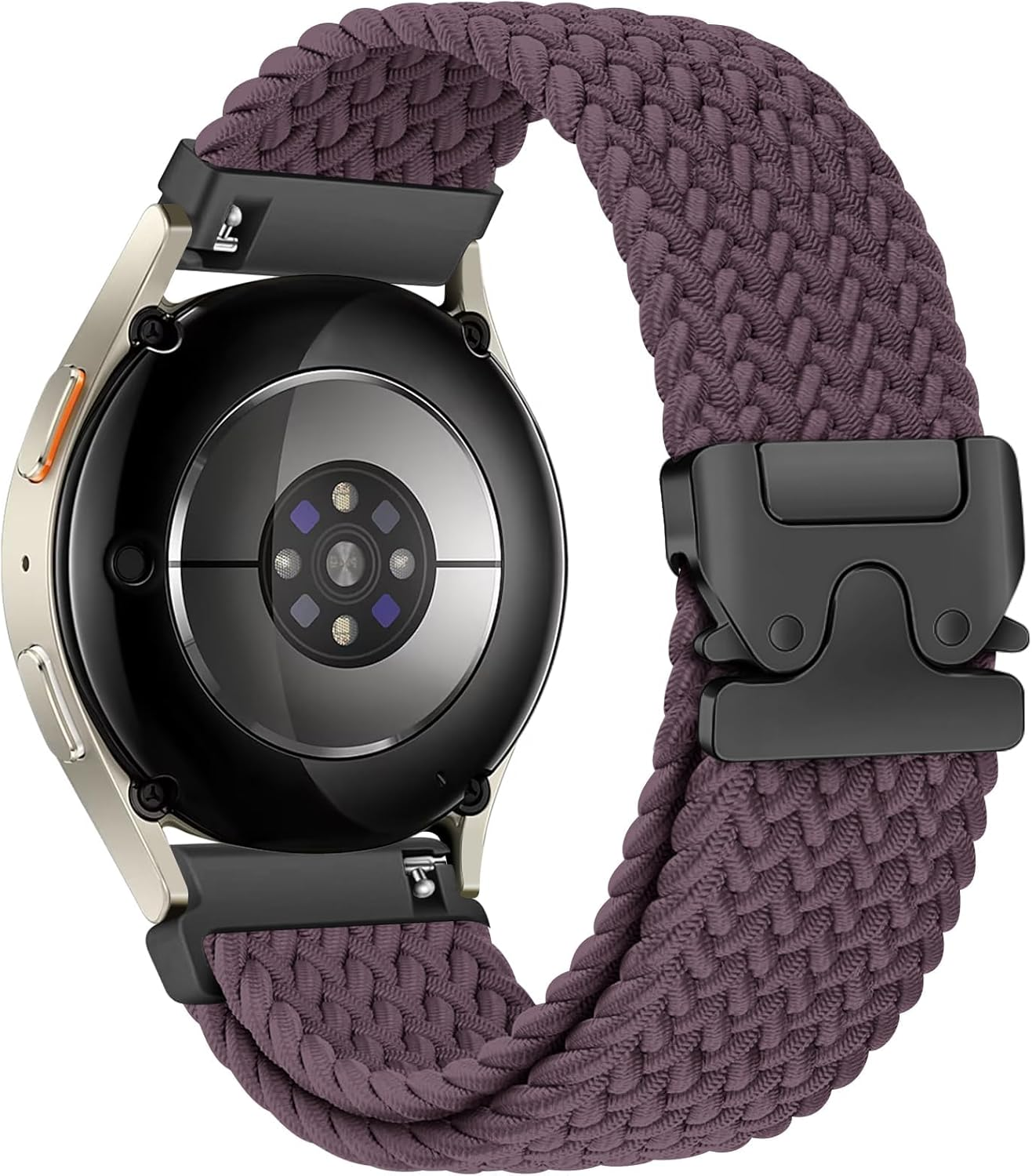 20Mm Braided Solo Loop for Samsung Galaxy Watch 7 FE 6 5 4 40Mm 44Mm/Watch 6 4 Classic Band 42Mm 46Mm 43Mm 47Mm/Galaxy Watch 5 Pro Band 45Mm/Active 2,Parachute Buckle Elastic Soft Nylon Sport Band