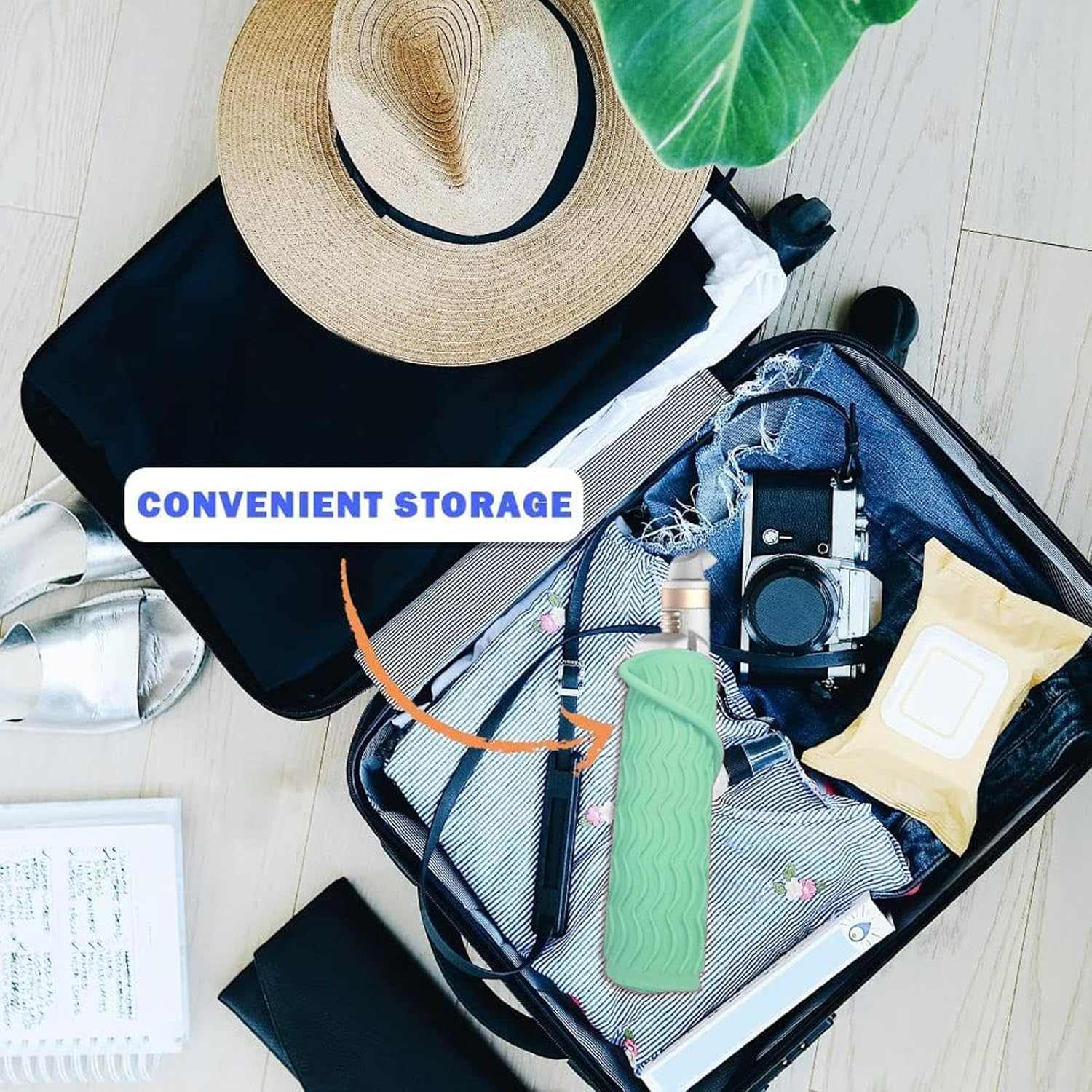 Curling Iron Pad Heat Resistant | Silicone Heat-Proof Mat and Protective Cover for Flat and Curling Irons | Portable Travel Pad for Hair Styling Tools, Home, Salon Use - Pink image number 2