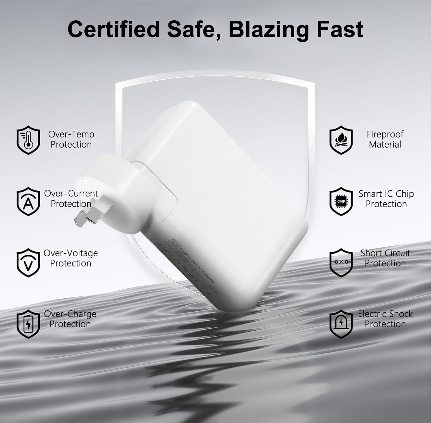 Laptop Charger for Macbook Pro 140W, 2-Ports 140W Fast Charger USB C Macbook Charger, Compatible with Mac Book Pro Air 16 15 14 13 Inch, M1 M2 M3 M4 Series, with 6.6FT Type C & Magnetic 3 Cable image number 5