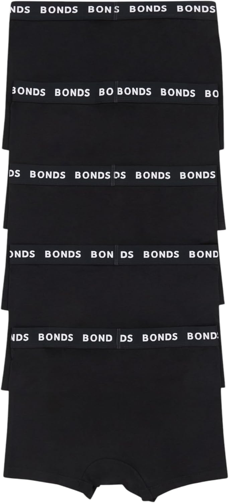 Bonds 5 X Mens Everyday Trunks Underwear Black Undies image number 4