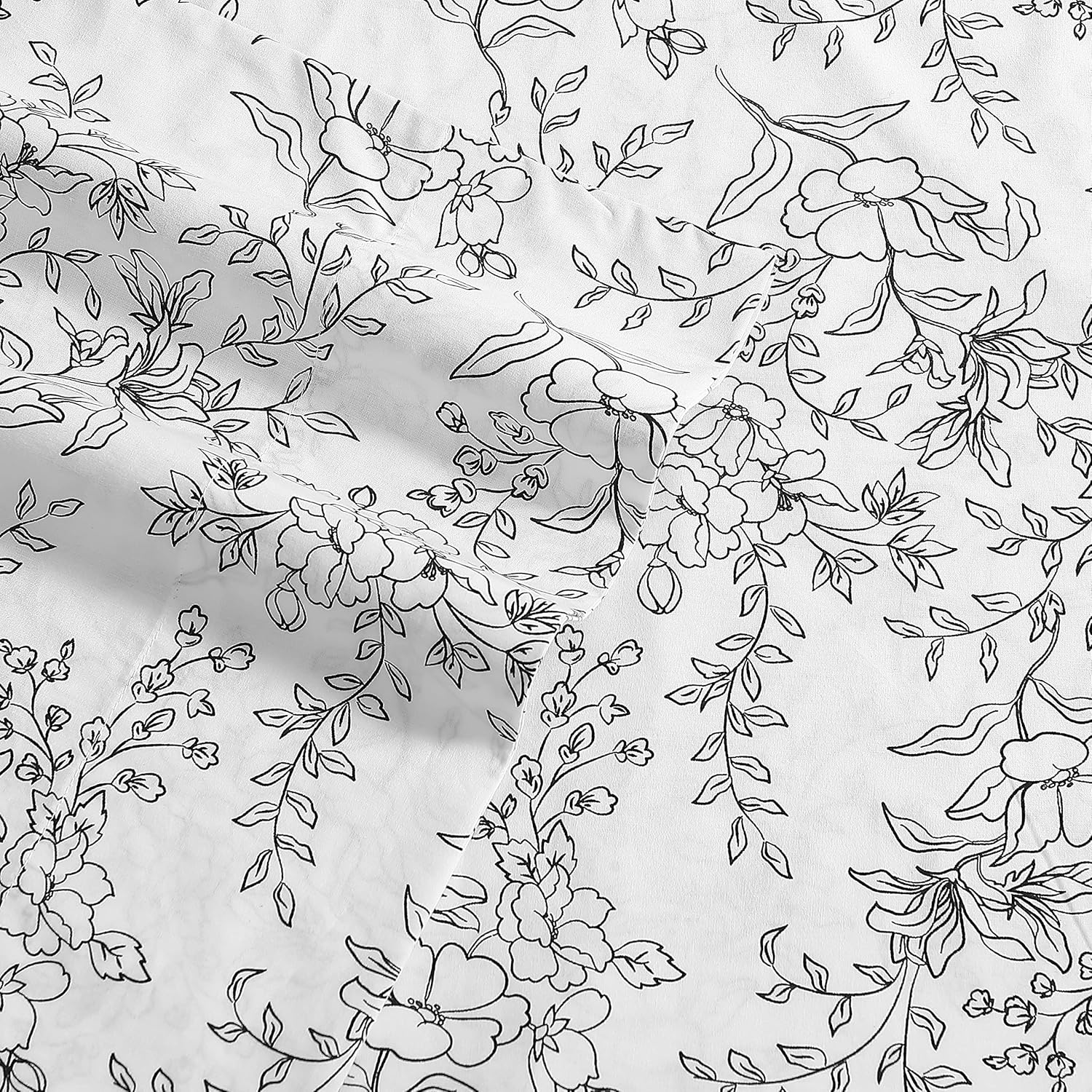 Stone Cottage - King Sheets, Cotton Percale Bedding Set, Crisp & Cool Ideal Bedding Set (Hawley Floral, King) image number 3