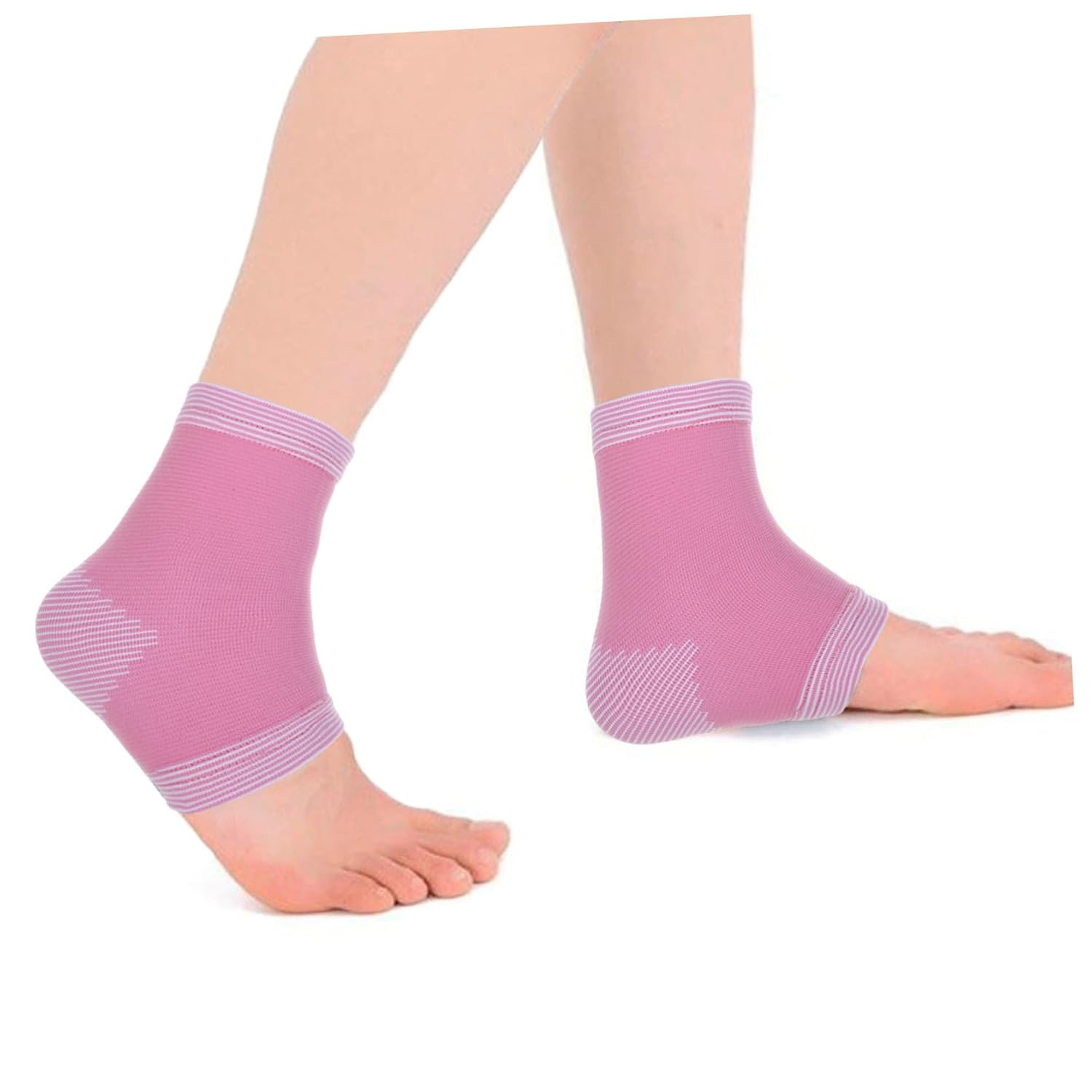 Ankle Support Braces Boys and Girls Ankle Braces for Sports Ankle Wraps Compression Child Ankle Socks - Pink image number 2