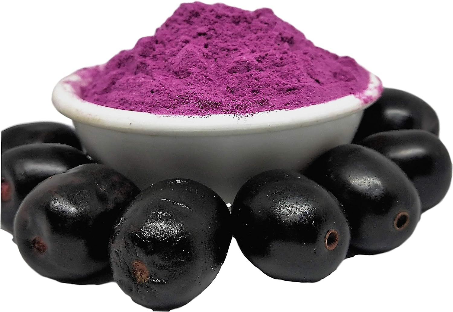 Java Plum Black Jamun Fruit Powder Tangy Sweet Flavour, Natural Bright Pink to Purple Food Colouring 100G image number 5
