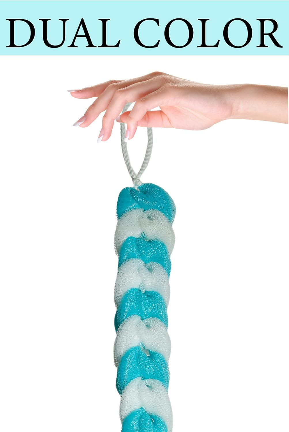 Luxury Bathing Loofah Exfoliating Scrub Soft-Sponge for Body and Back Scrubber Brush Bath Puff for Men & Women Premium Quality Bathing Sponge (Multi Colour, Set of 1) image number 6