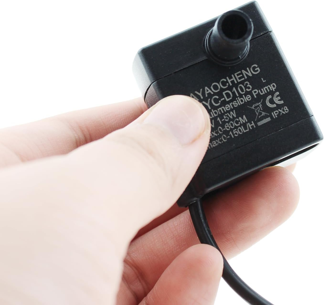 MTQY USB Mini Submersible Water Pump 5V Aquarium Fish Tank Submersible Pump Pet Fountain Suitable for Pond Water Garden Hydroponic Systems image number 2