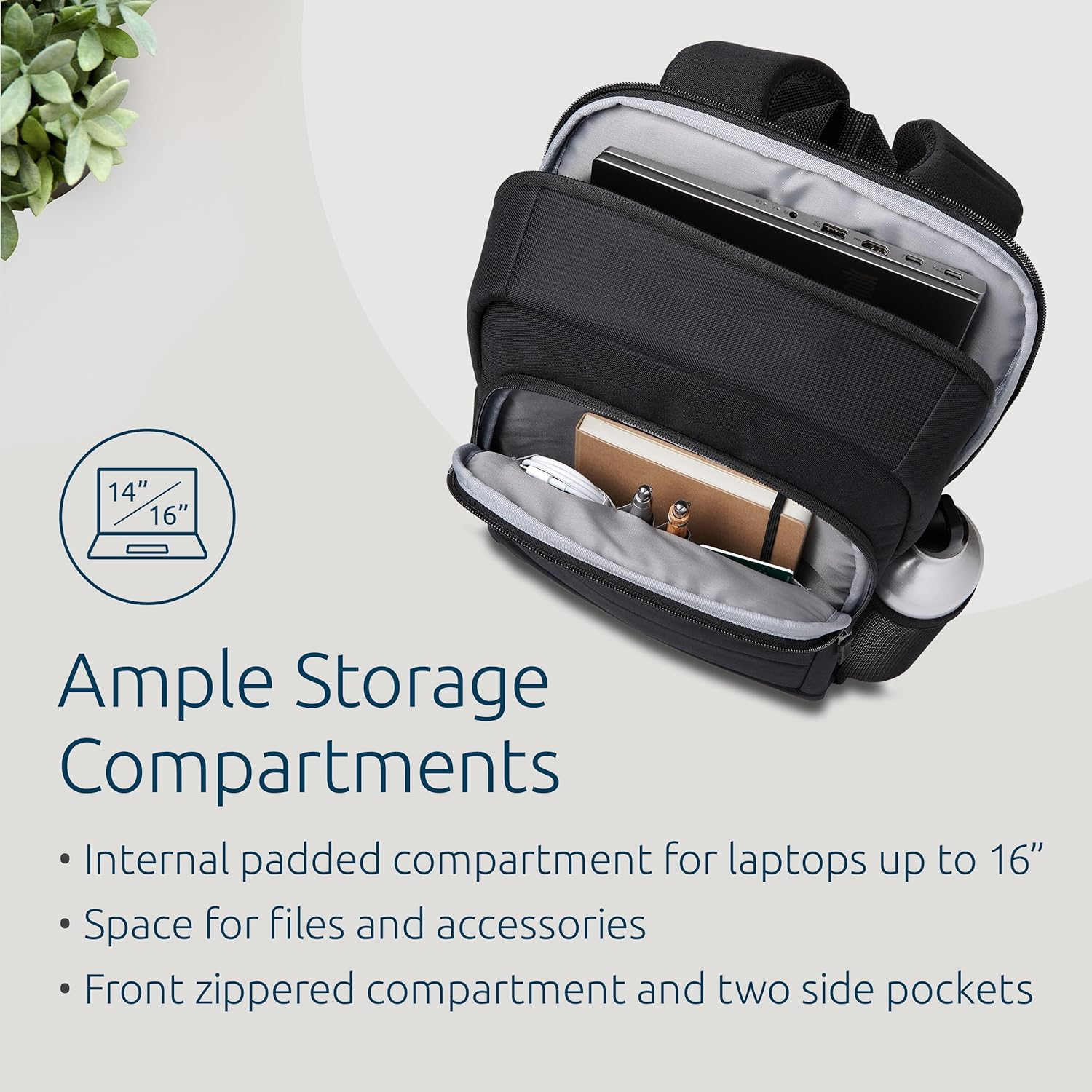 Kensington EQ Laptop Backpack For image number 3