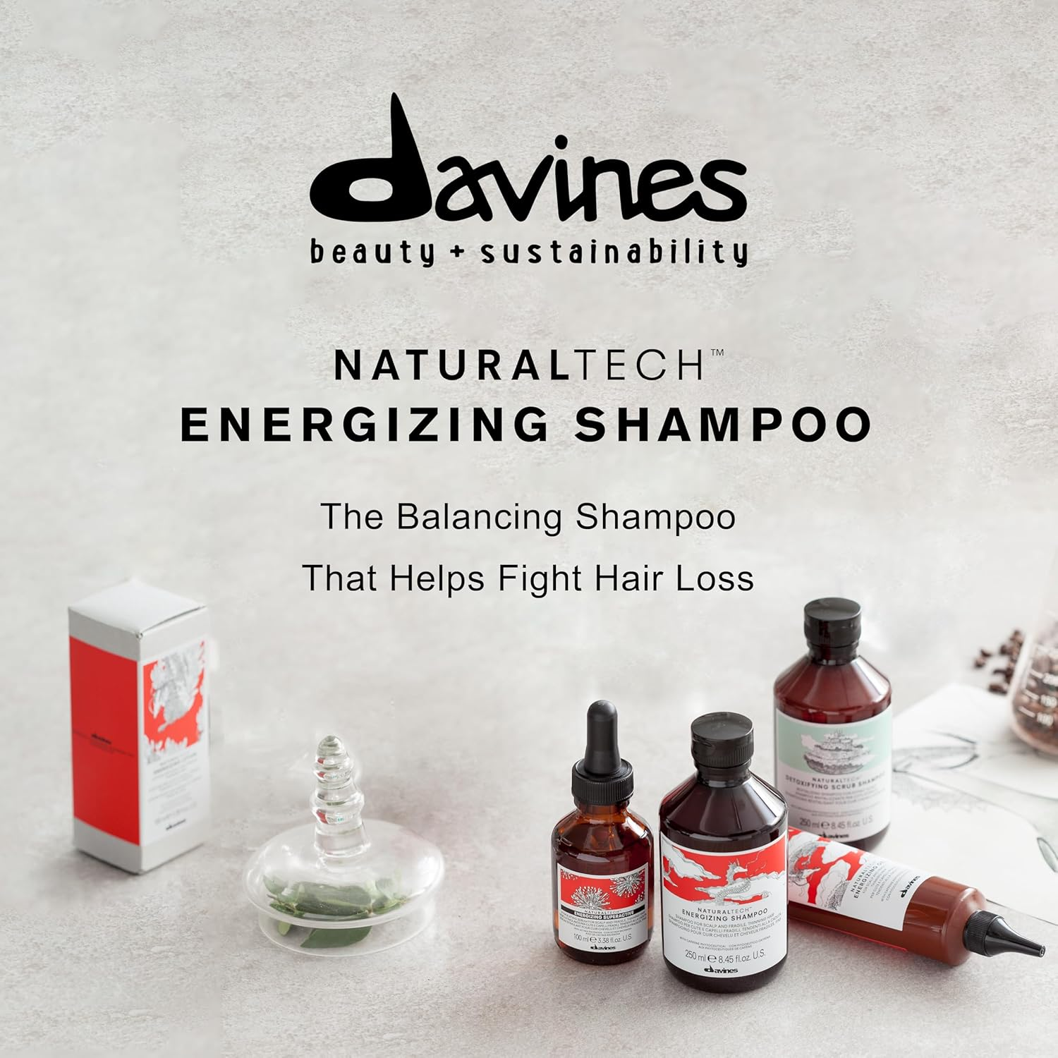 Davines Naturaltech Energizing Shampoo by Davines for Unisex - 8.45 Oz Shampoo, 253.49999999999997 Milliliters image number 2