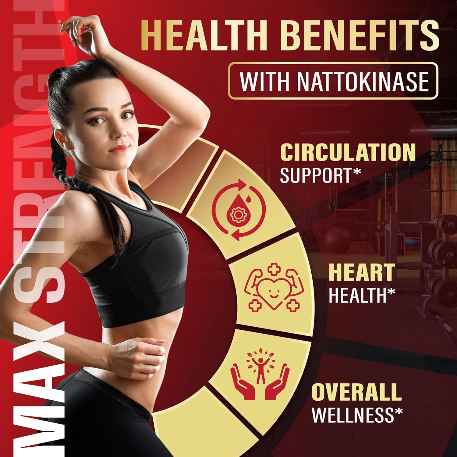 6-In-1 Nattokinase Supplements - Blended with Serrapeptase, Curcumin Extract, Bromelain, Boswellia & Black Pepper - Support Natural Antioxidant - 90 Count image number 5