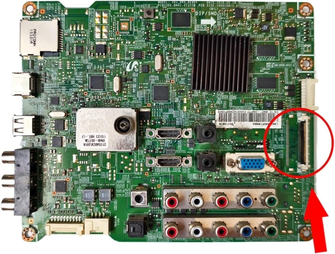 Motherboard BN41-01377A BN41-01377B Sa1_Drx_Ready Is for TV LN40C550J1R LA40C530F1R LA37C530F1RXXZ LA40C530F1RXXZ Main Board image number 3