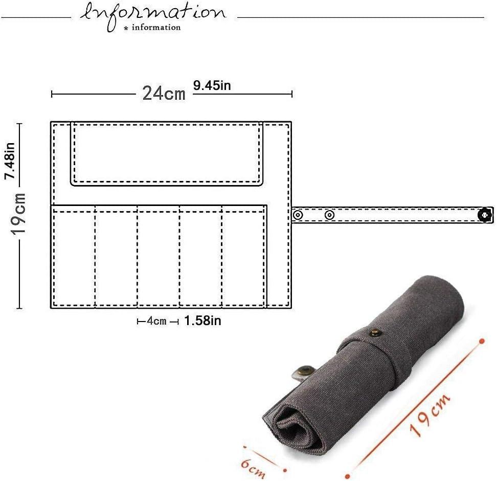 YOOSIDE Watch Band Accessories,Smart Watch Band Protable Storage Bag Case Pouch Organiser-Compatible Apple Watchbands, Garmin Watch Band, Samsung Watch Band Etc -Cotton Canvas image number 3