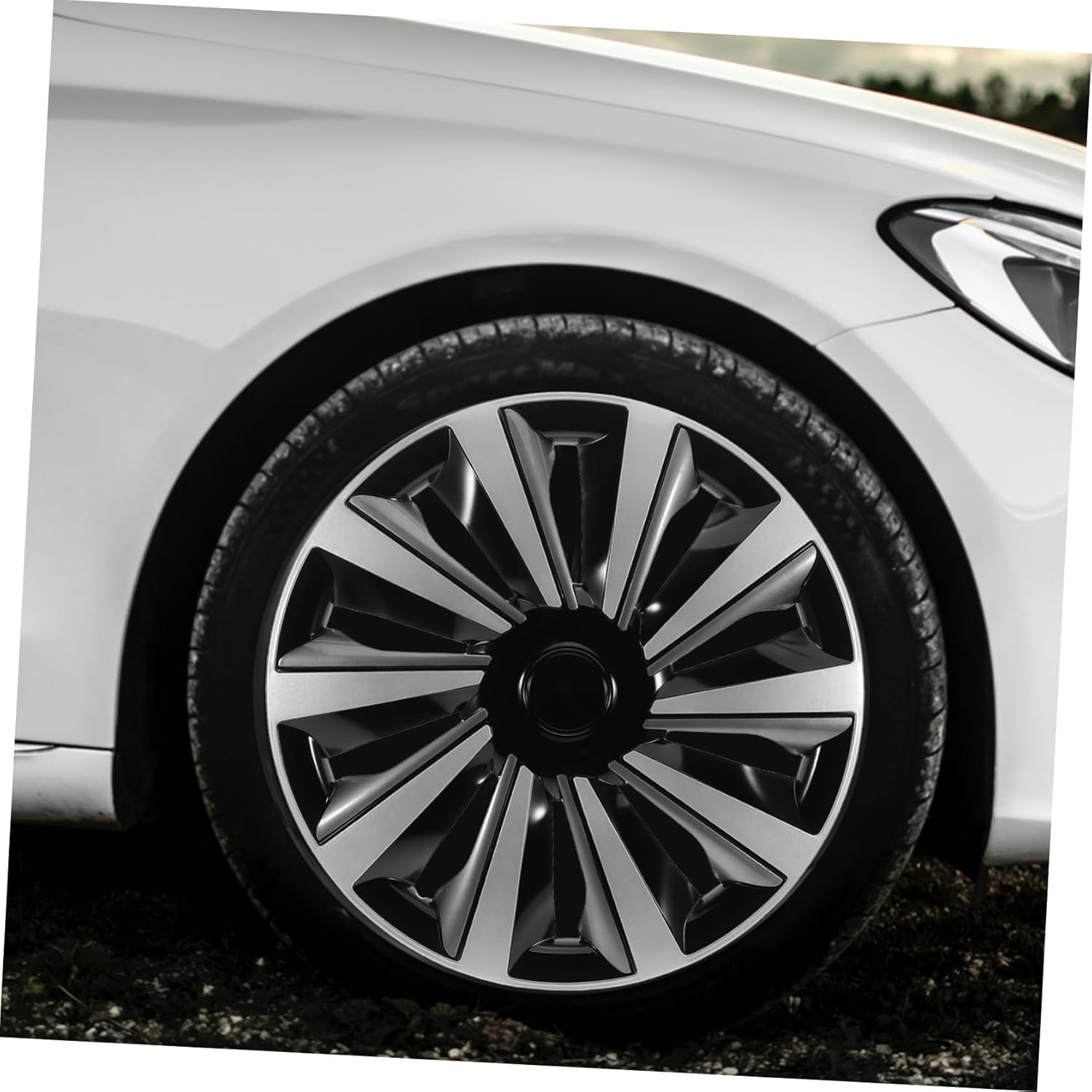 ELAYARD Hubcaps Car Wheel Hub Cap Covers Steel Rim Decorative Wheel Hubcap Protector for Center Hub Maintenance image number 2