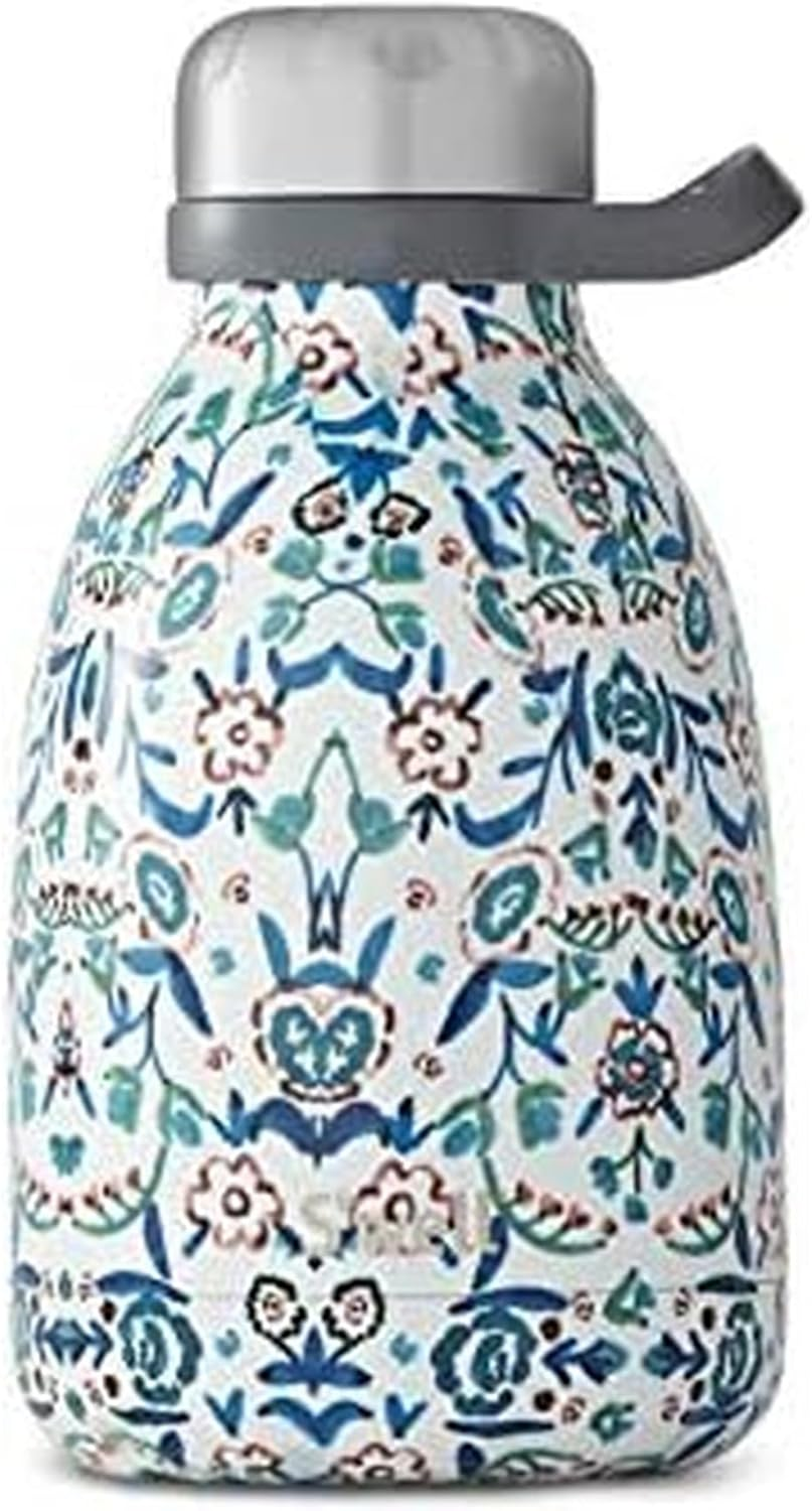 S'Well Stainless Steel Roamer Bottle, 40Oz, Onyx, Triple Layered Vacuum Insulated Containers Keeps Drinks Cold for 48 Hours and Hot for 16, BPA Free