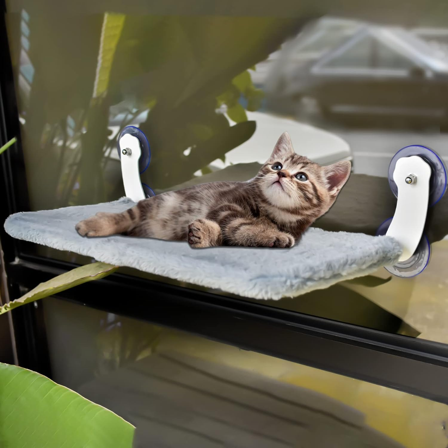 Accencyc Large Suction Cup with Screws 85Mm/ 3.4" Plastic Suction Pads 4 Pack Clear PVC Sucker Pads with M8 Screw Nut Extra Strong Adhesive Glass Suction Holder image number 5