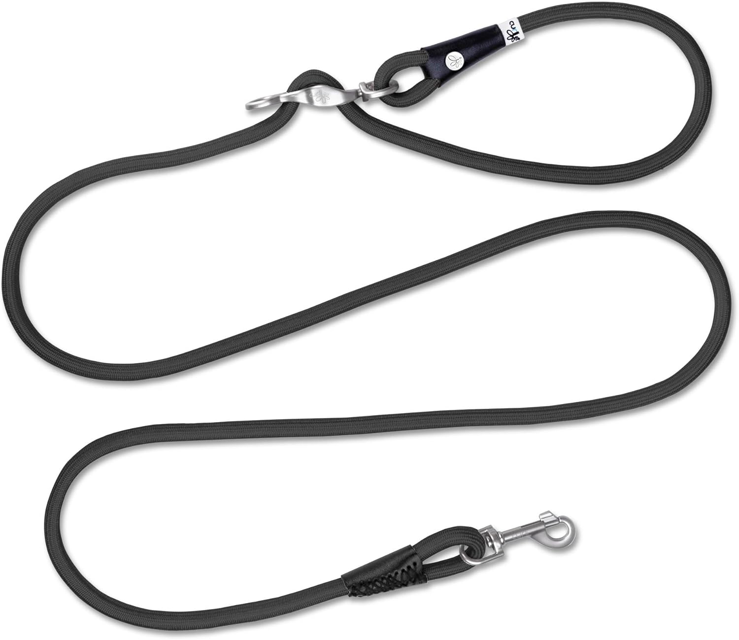 Curli Adjustable Comfort Dog Lead Vario Vario, Black, 0.3 X 78.7 Inches (0.8 X 200 Cm) (S Size)