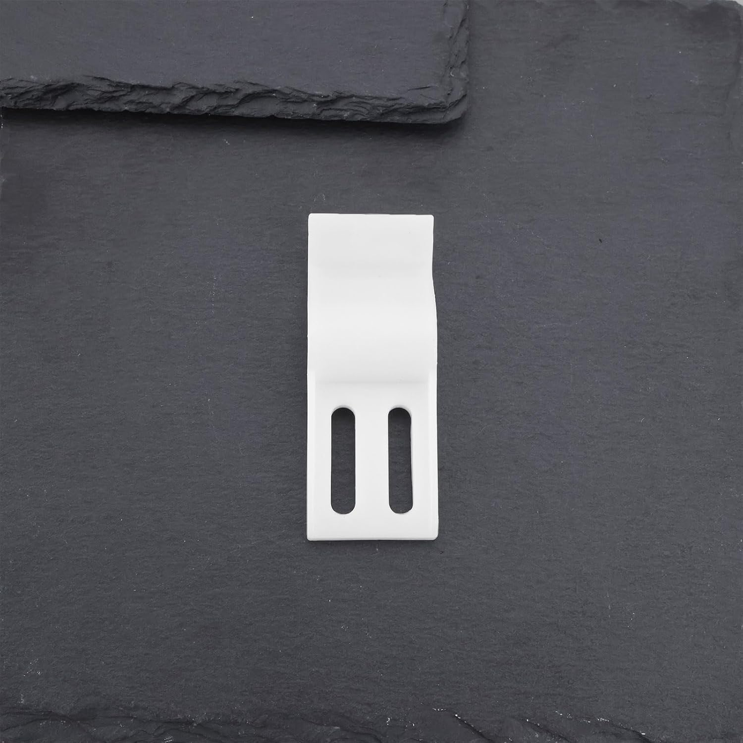 Emagtech 10Pcs Bath Panel Clips Acrylic Bath Board Clip Accessories for Modern Bathroom Accessories Installation 22X50X58Mm White image number 4