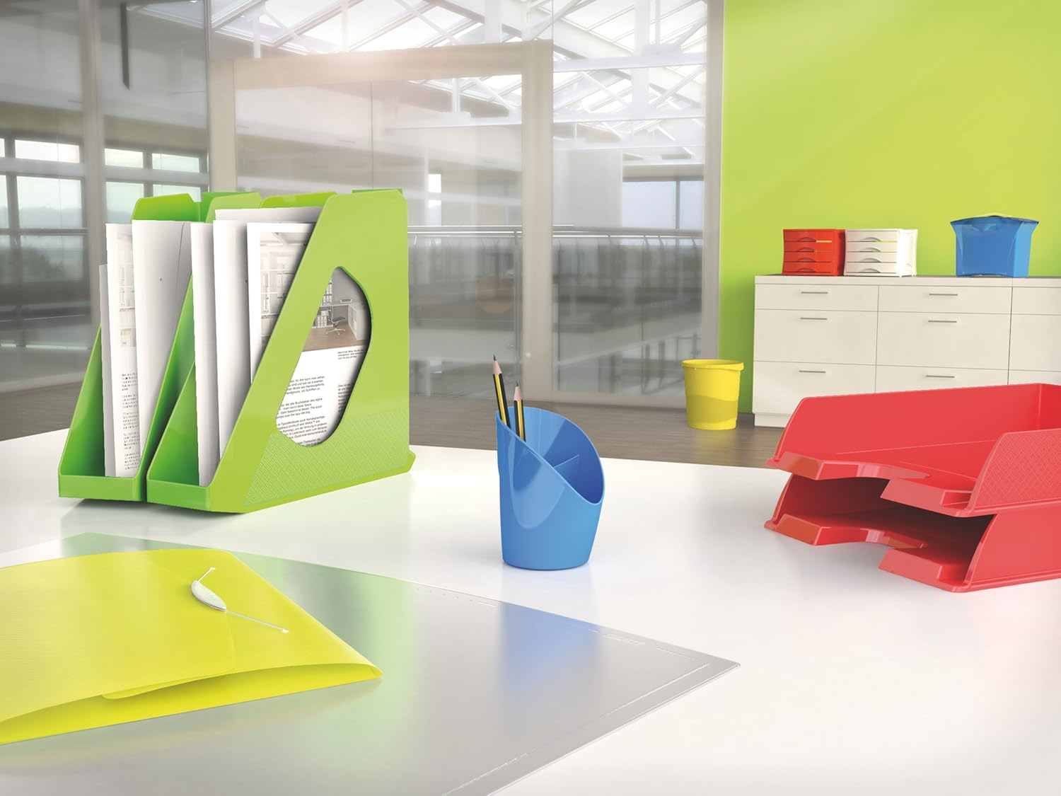 Esselte Europost Pen Holder, Vivida Range, Blue