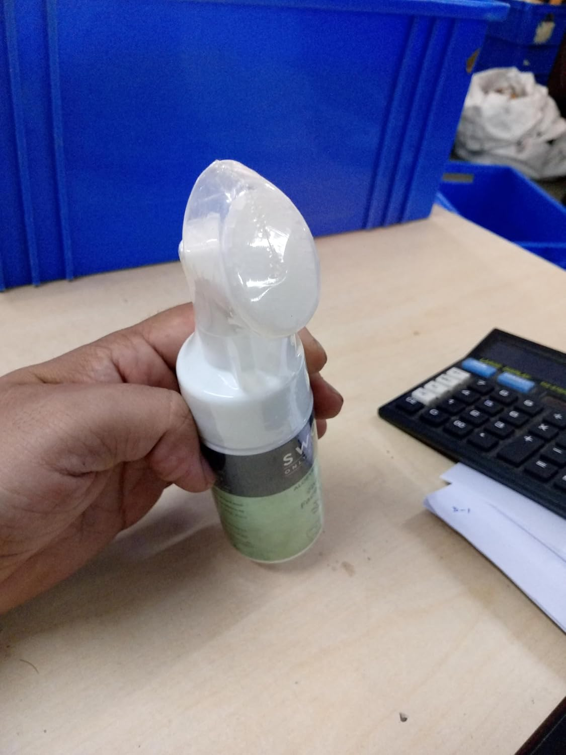 SWOSH Aloe Vera & Neem Foaming Face Wash for Pimple Prone & Oily Skin- No Parabens, Sulphate, Silicones & Color (With Built-In Face Brush), 100 Ml/ 3.38 Fl Oz