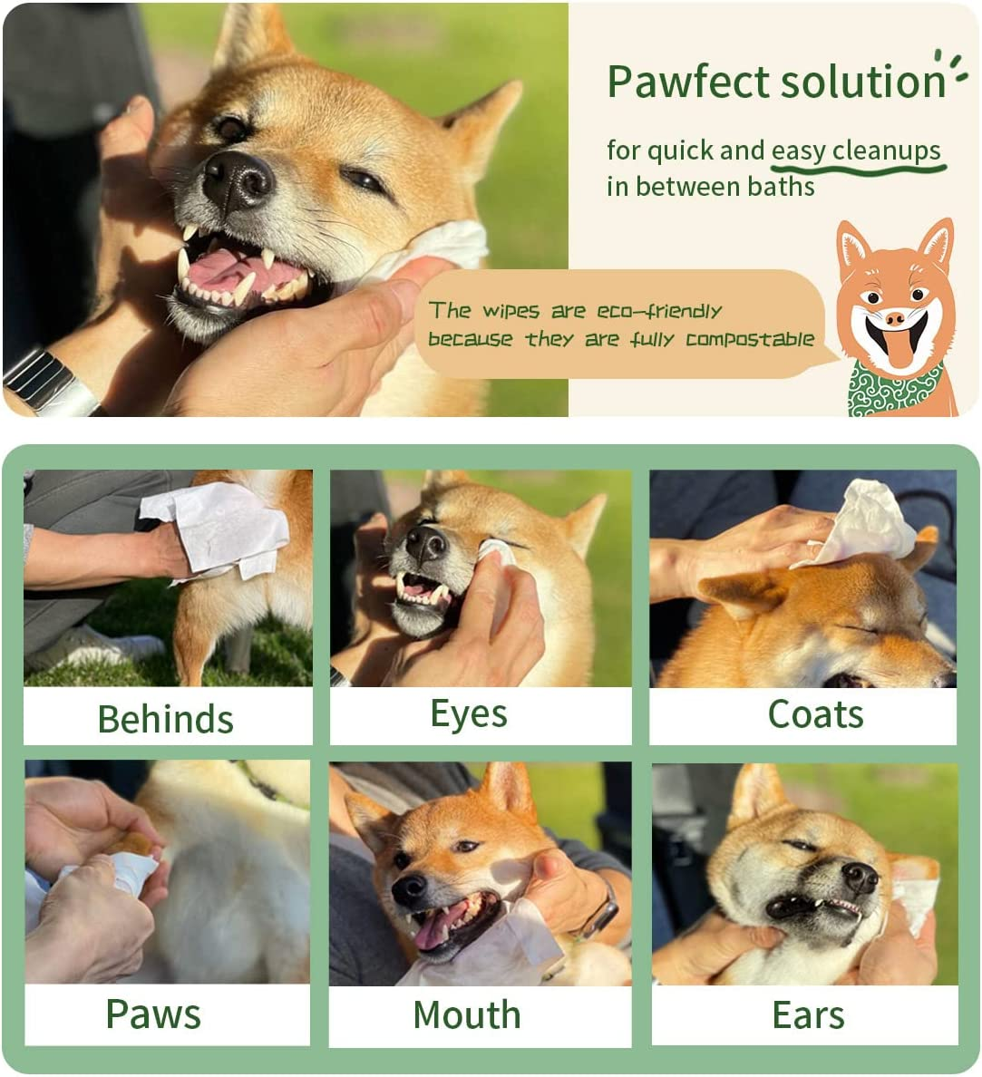 Puppy Training Essentials Bundle:Regular Puppy Training Pads with Bamboo-Based Compostable Pet Wet Wipes(80 Large Wipes)+Travel Pack Pet Wet Wipes(20 Regular Wipes) (50 Large Pads +100 Wipes Cucumber)