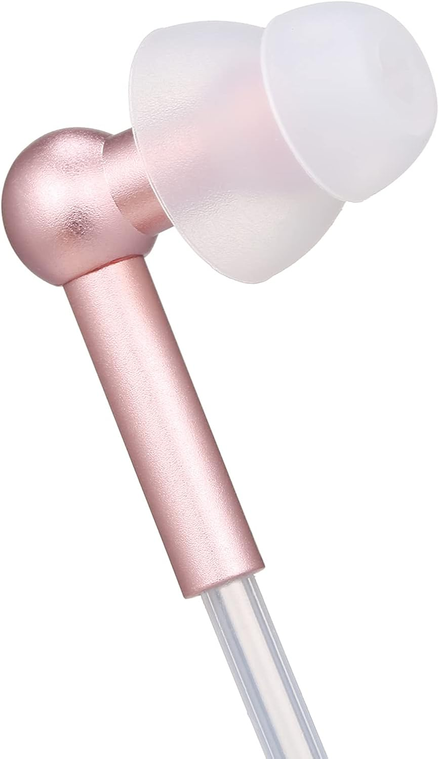 Headset, Eacam Air Tube Anti-Radiation In-Ear Headphones, 3.5Mm Wired Music Headset Radiation Free Earphone, Noise Reduction Line Control with Mic image number 2