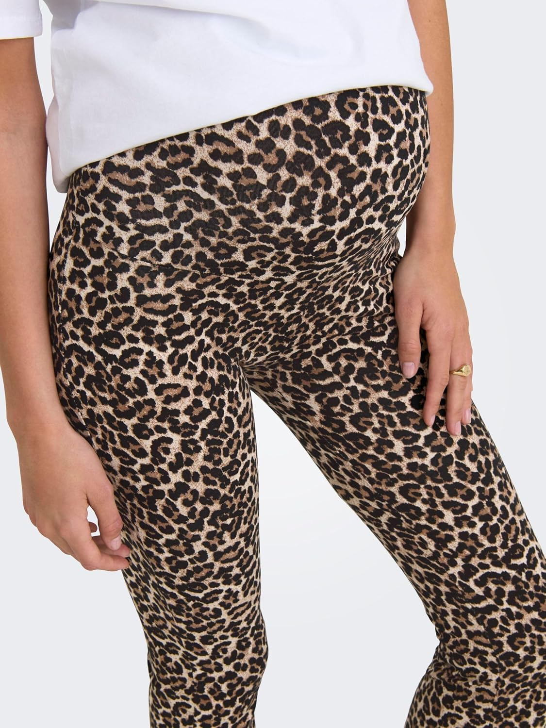 ONLY MATERNITY Women'S Olmlovely Leo Flared Trousers Pack of 2 Noos (Pack of 2) image number 3