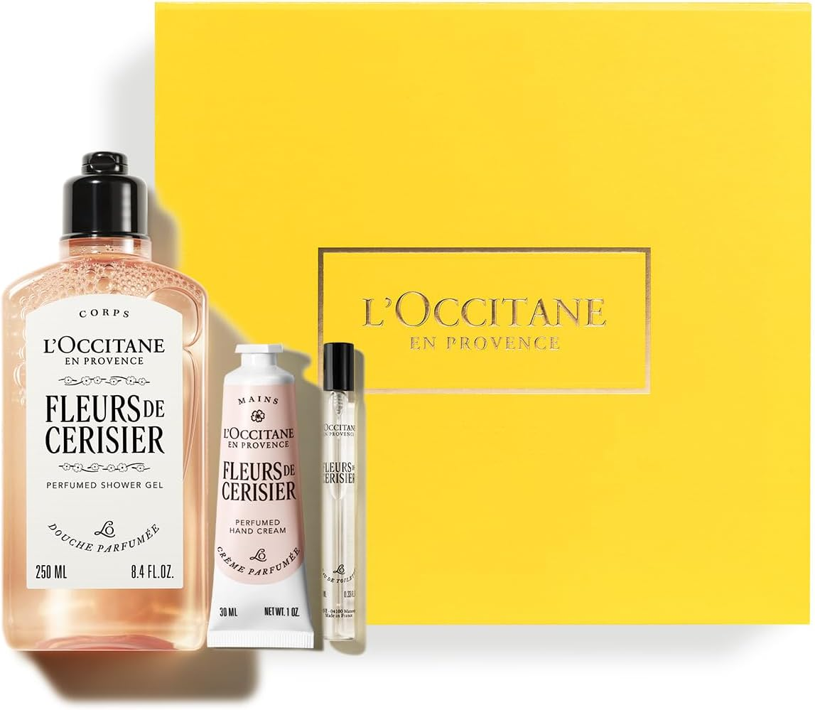 L'Occitane Fleurs De Cerisier (Cherry Blossom) Fragrance Collection Gift Set image number 1