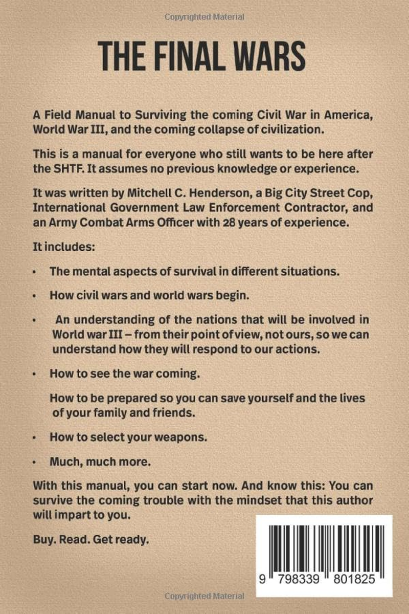 THE FINAL WARS: How to Survive the Coming Civil War in America, World War III, and the Collapse of Civilization image number 1