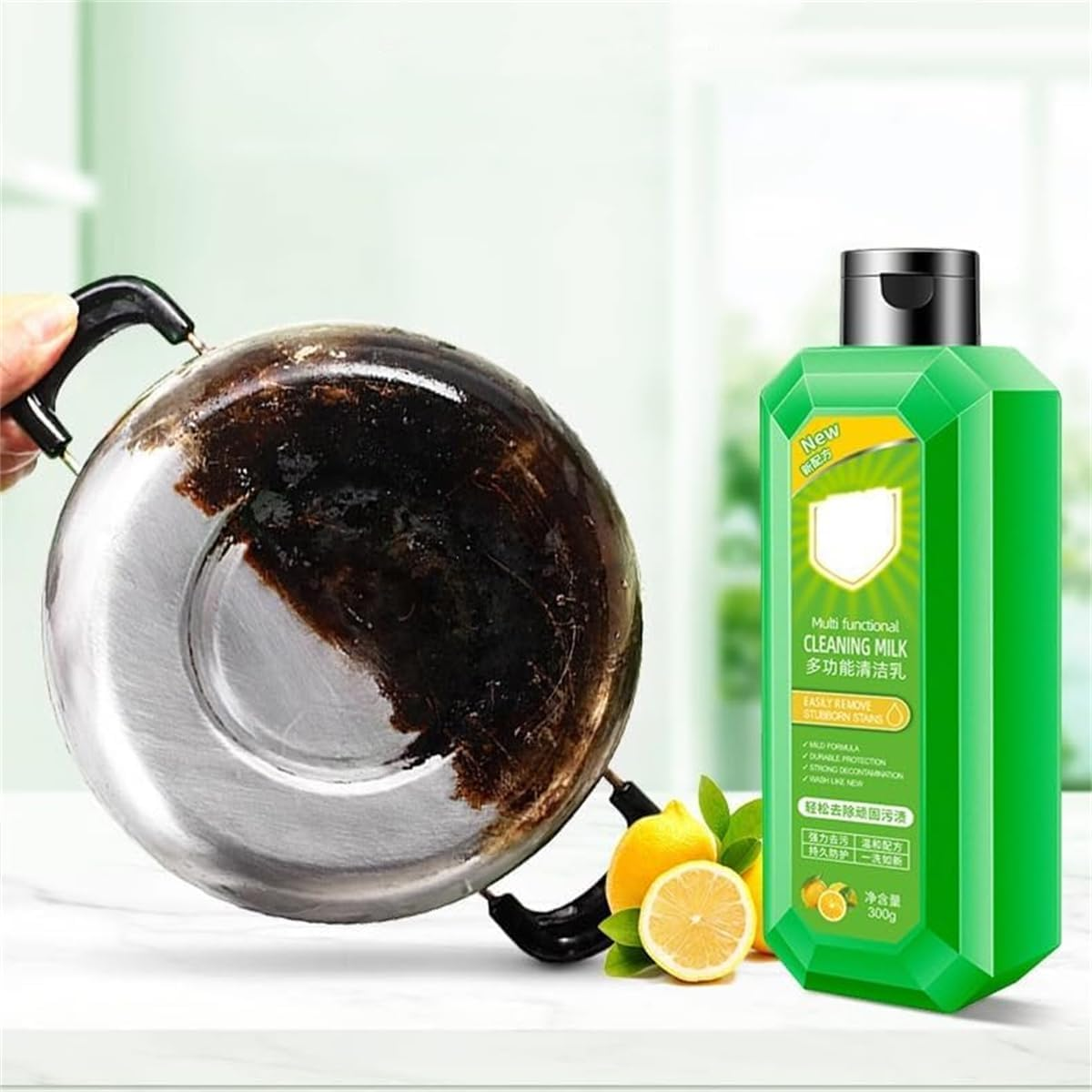 Powerful Multifunctional Cleaner, Powerful Multifunctional Concentrated Cleansing Lotion, Multipurpose Cleaner, Multi-Scene Cleansing Milk in the Whole House (1Pcs) image number 4