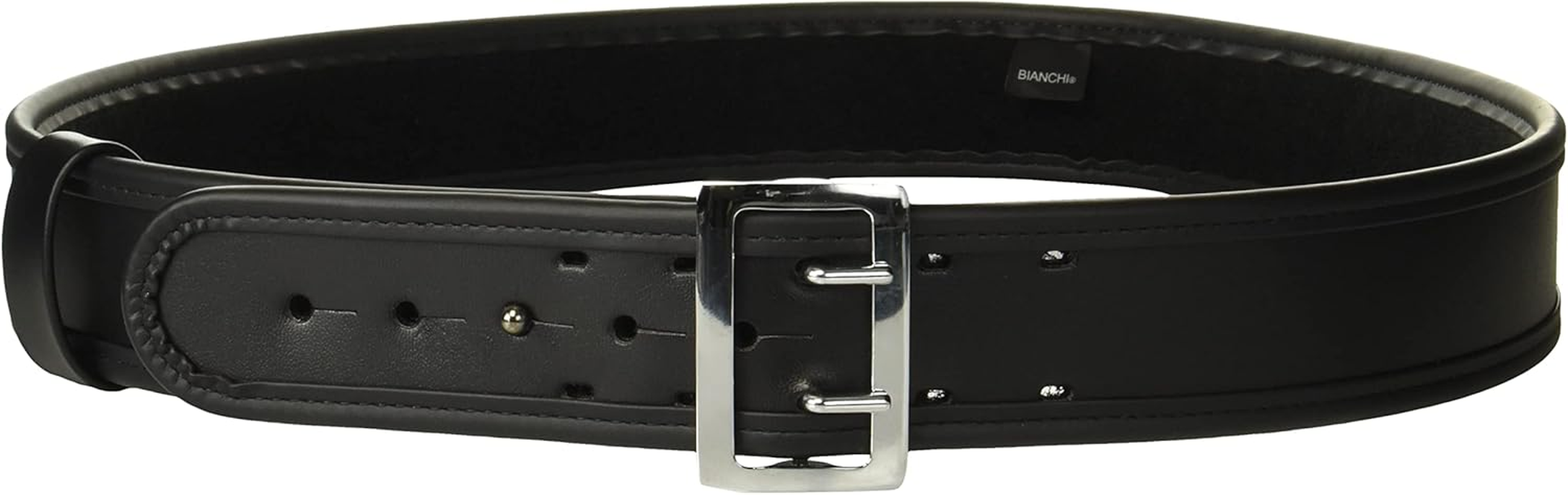 Bianchi 7960 BSK Black Sam Browne Belt with Chrome Buckle image number 4