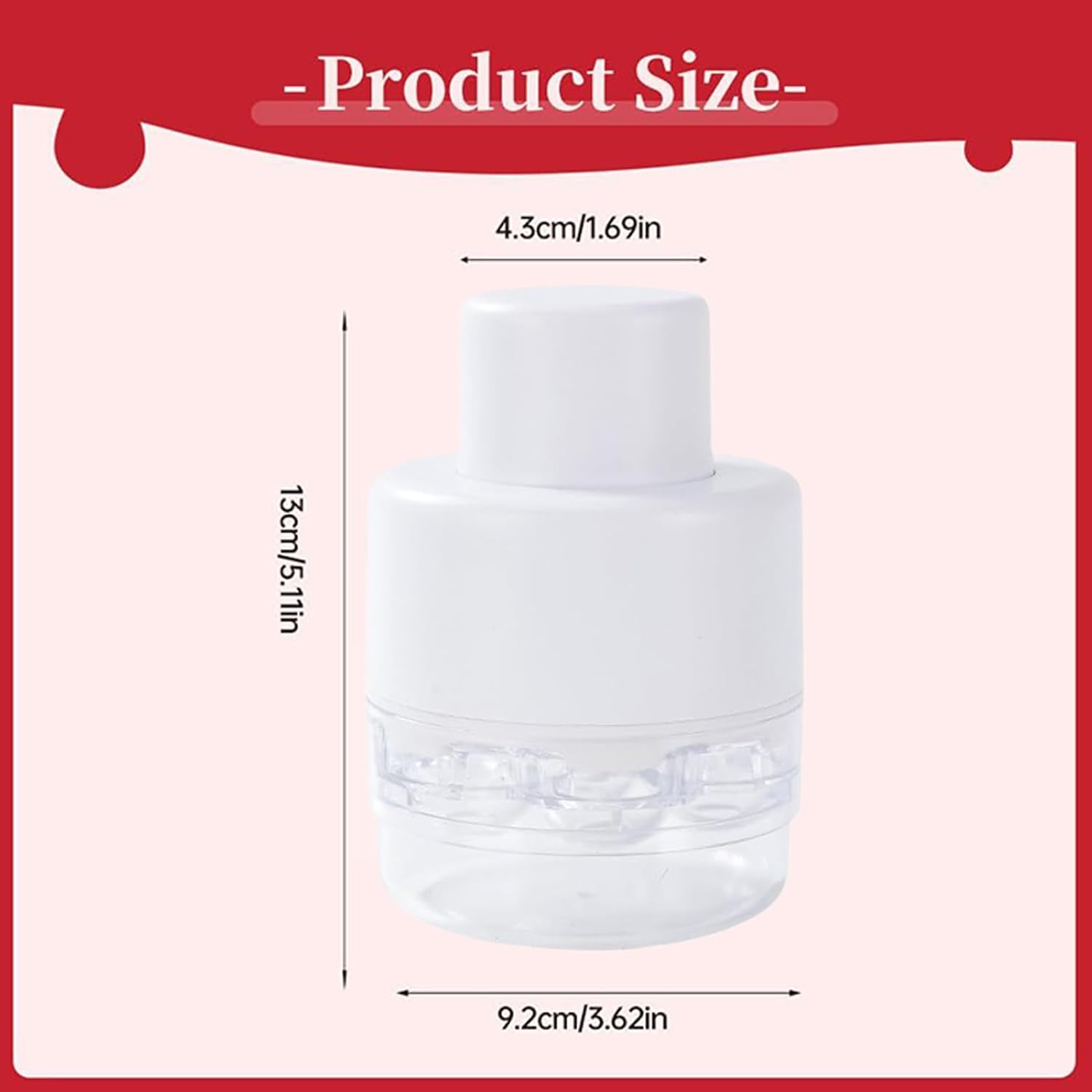 SVCEQZE Cherry Depitter Tool,7 Holes Portable Cherry Core Pit Remover - 7 Holes Fruit Corer with Splatter Protector Quick Release Kitchen Gadgets for Home Travel Outdoor image number 2