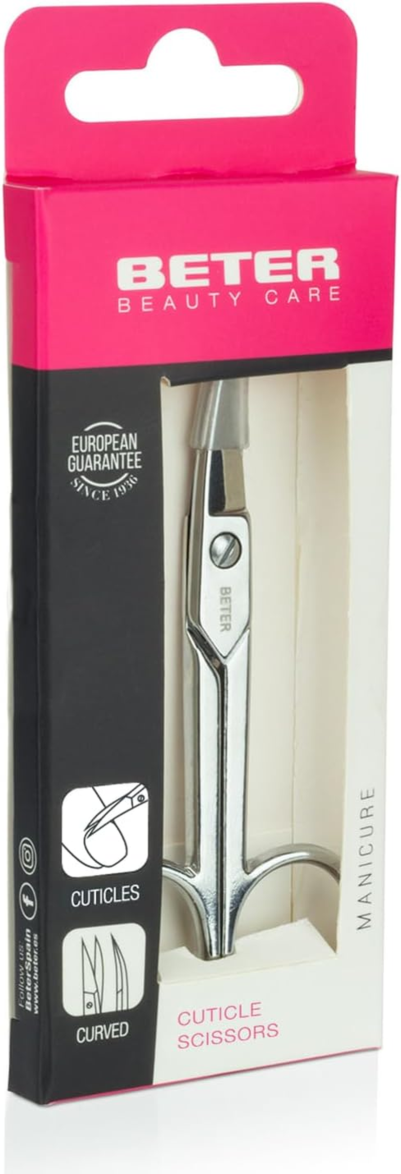 CUTICLE SCISSORS Curved Chrome Plated Manicure 1 Pc image number 1