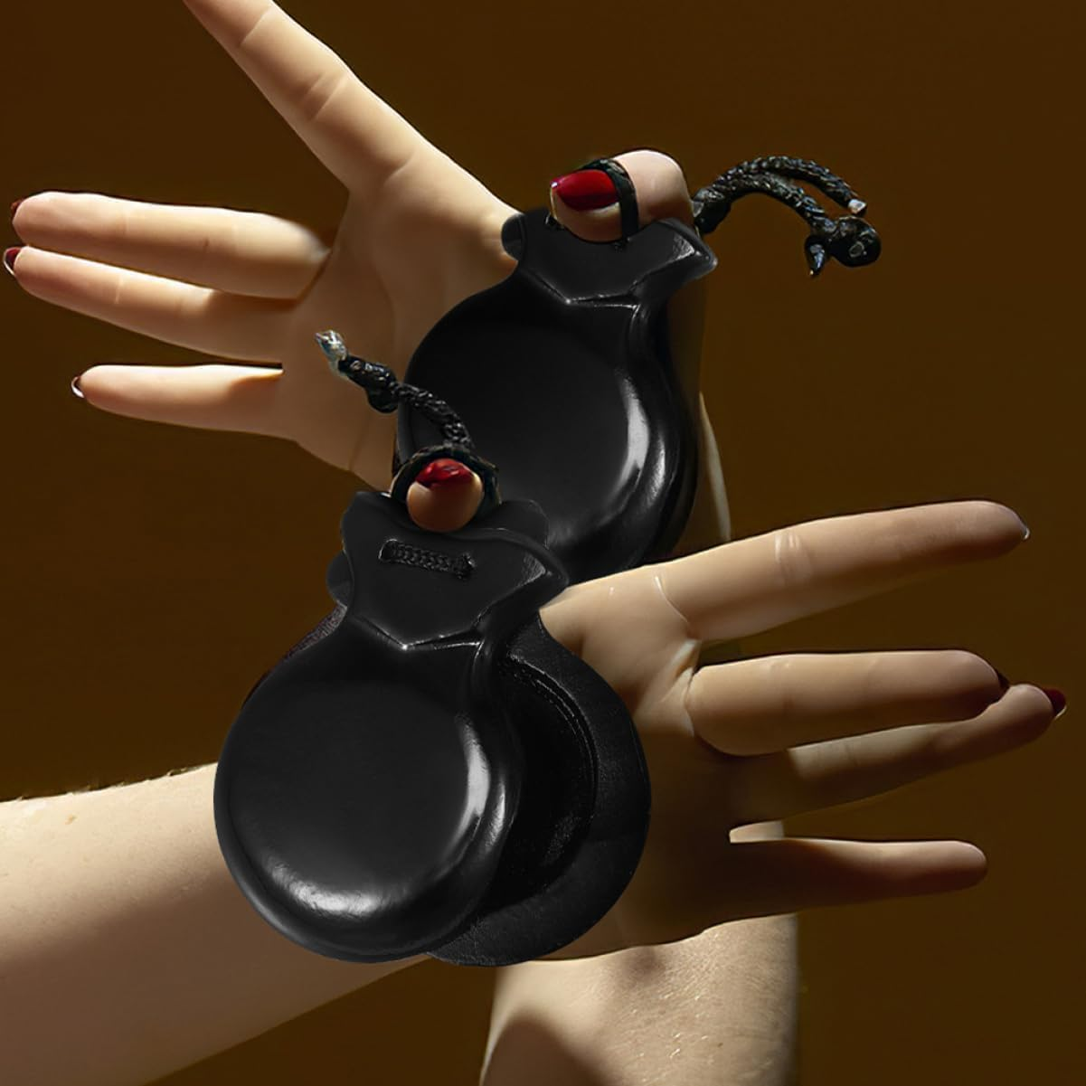 2Pcs Spanish Castanets Adults Instruments Percussion Instruments for Adults Percussion Castanets Classroom Rewards Castanets Instrument Party Favors Handheld Castanets Wood image number 6