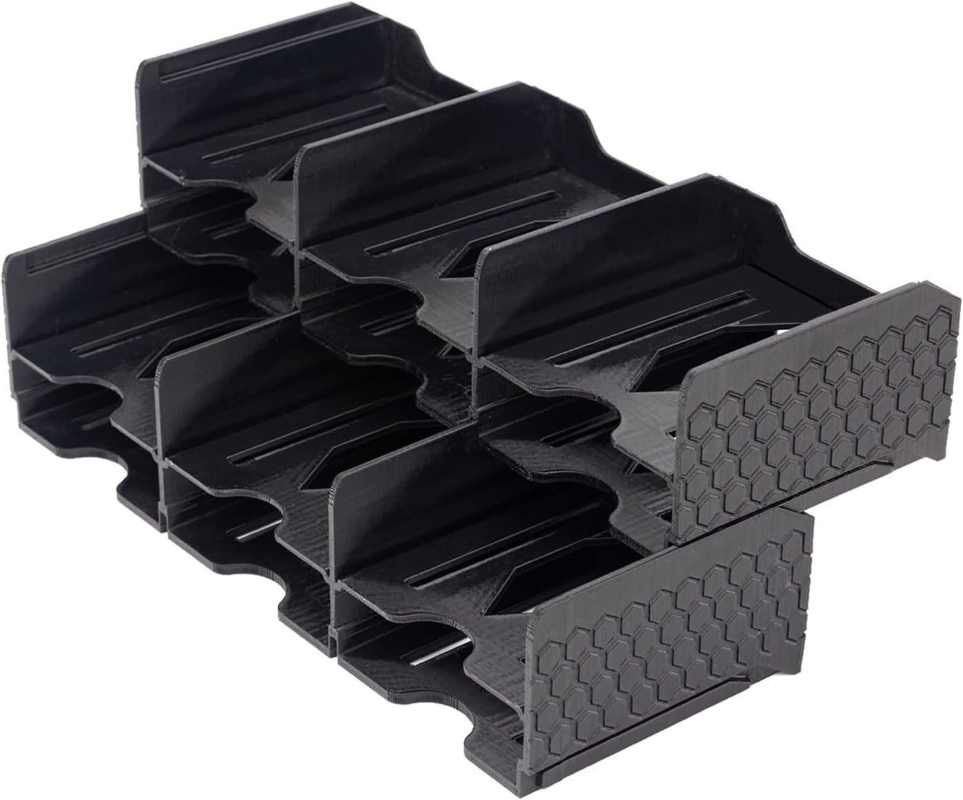 Jstfru Card Case Black | Card Sorting Tray for Catan Resource Cards - Gaming | Game Accessory for the Catan Board Game | Suitable for the Expansion of Catan Game Cards and All Other Card Games image number 1