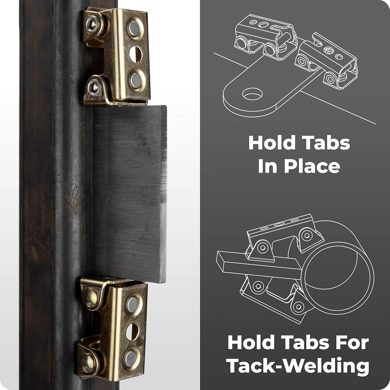 Strong Hand Tools, Magnetic V-Pads Kit, Magnets on Both Pad Face & Bottom, 4 Piece Kit (XDV4: 2 Pcs. 2", Pull Force 12 Lbs) (XFV4: 2 Pcs. 2.2", Pull Force 18 Lbs), MVDF44 image number 4