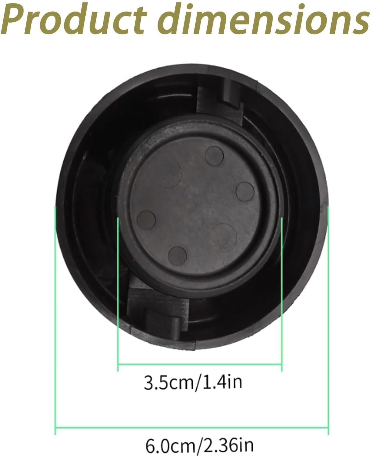 HARY Oil Filler Cap Replacement for Peugeot 208, Engine Oil Filler Cap Seal, Compatible with 1007 107 206 207 307 308, Durable Engine Oil Filler 9670015080 9675477380 image number 5