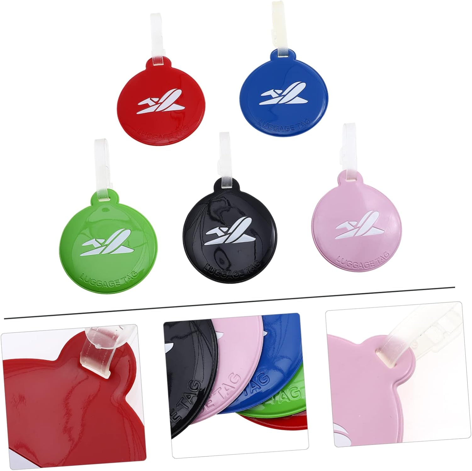 TEMPNAP 5Pcs Multifunctional Boarding Pass Tag Travel Accessory Luggage Tag Name Fun Luggage image number 1