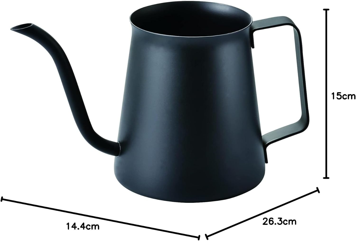 Hario Drop Kettle Kasuya, 500Ml, Black image number 3