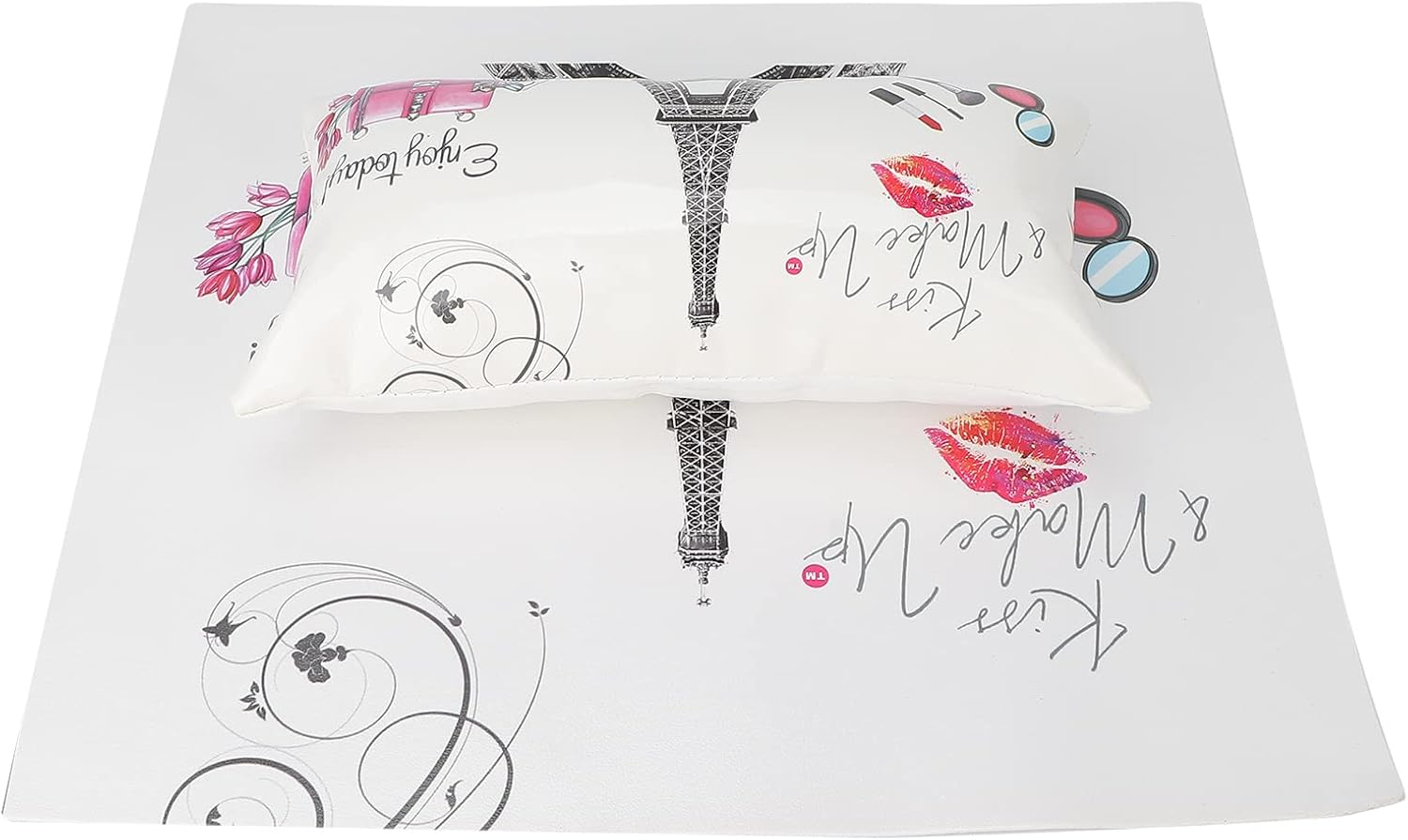 SOULONG Nail Pillow Mat Set, Nail Art Gliding Hand Pillow Kit Manicure Soft Rest Cushion Table Mat Set Manicure Care Accessories Detachable Arm Rest Holder for Technician Beauty Use image number 6