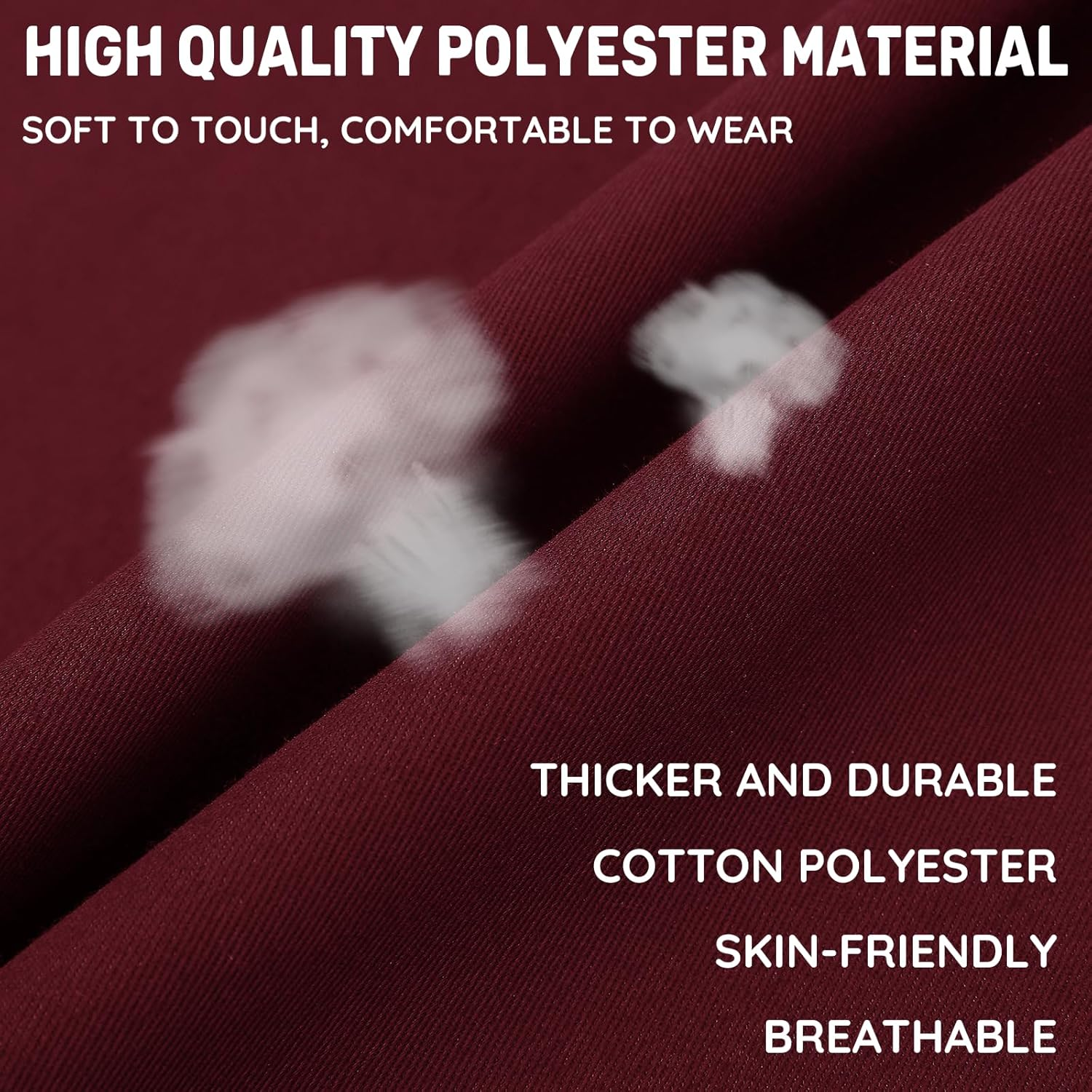 Funchaos 6 Pieces Waist Apron, Waiter'S Apron with 3 Pockets, Waterproof Half Apron for Men and Women, Cooking Apron for Cooking, Cleaning, Painting, Gardening, Bistro, Restaurant image number 3