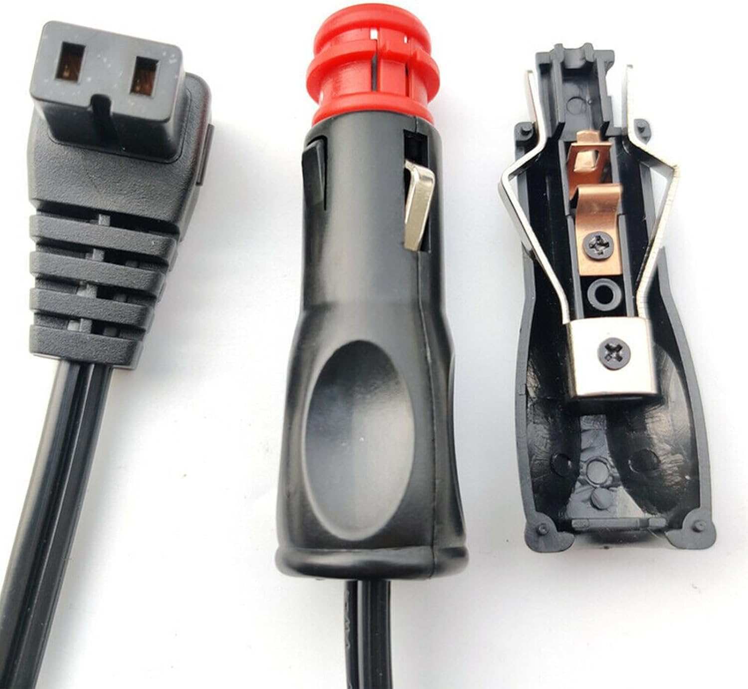 1 Pcs 12V Fridge Cord, Refrigerator Power Cable for Camping, Cigarette Lighter Plug to Car Fridge Adaptor， 2M Power Lead Cable Cord，Dc Power Cable for Car Refrigerator Fridge Freezer image number 2