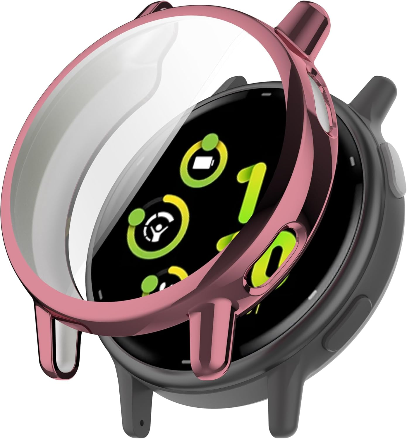 FTRONGRT Case Compatible with Garmin Vivoactive 5, Scratch-Resistant, Galvanized All-Inclusive TPU Watch Protective Case, Compatible with Garmin Vivoactive 5, Pink