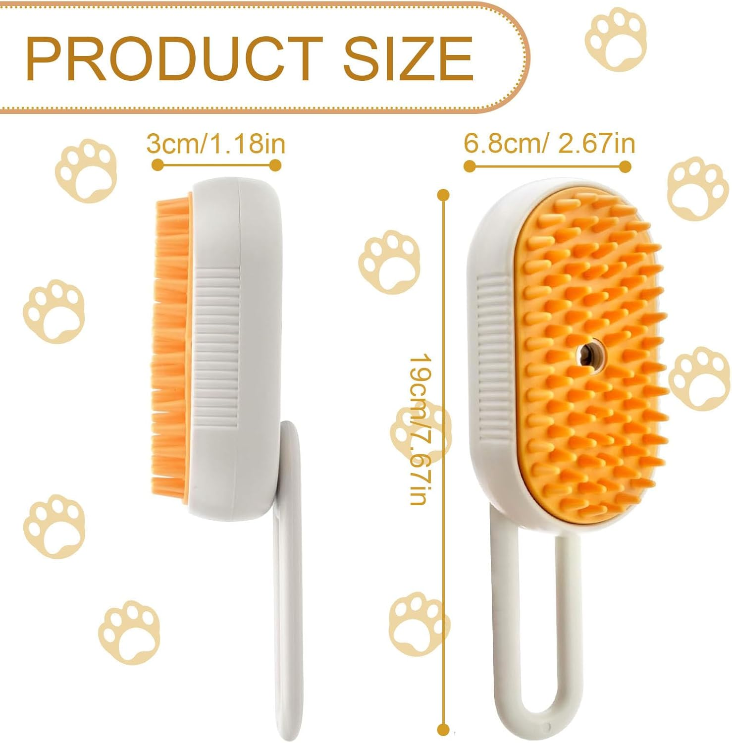 SUFANG 3 in 1 Steam Brush for Cats and Dogs, Reduces Hair Loss and Enhances Coat Health Shine image number 4