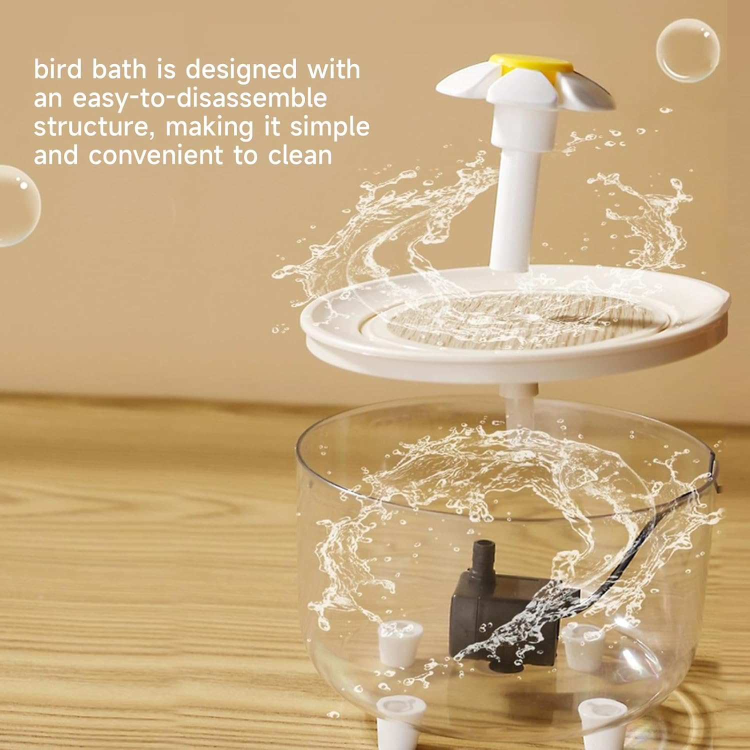 Bird Bathtub for Indoor Birds, Parrot Shower, Automatic Bathtub for Birds, Suitable for Parrots, Lovebirds, Pachyderms Small and Medium Sized Pet Birds image number 6